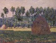 Haystacks,Night Effect Claude Monet